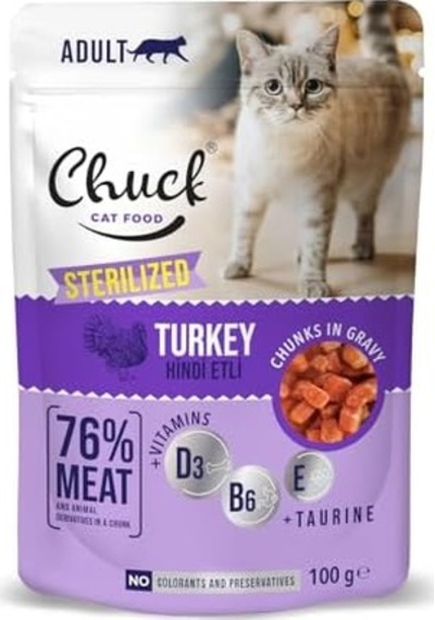 Chuck Pouches, Yetişkin, Steril Hindi 100 Gr X 24 Adet 103 Ivory