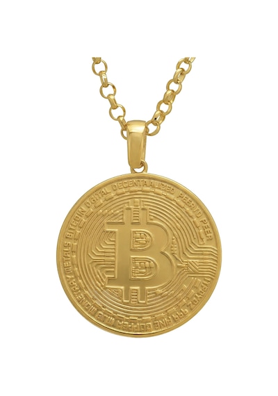 Agakulche 14 Ayar Bitcoin Kolye