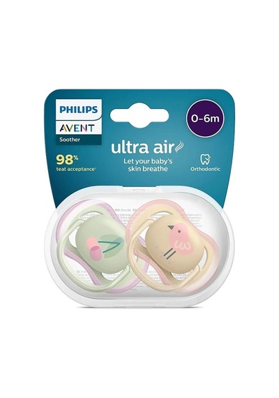 Philips Avent Ultra Air Emzik 0-6 Ay 2li Kız Scf085/59 Çok Renkli