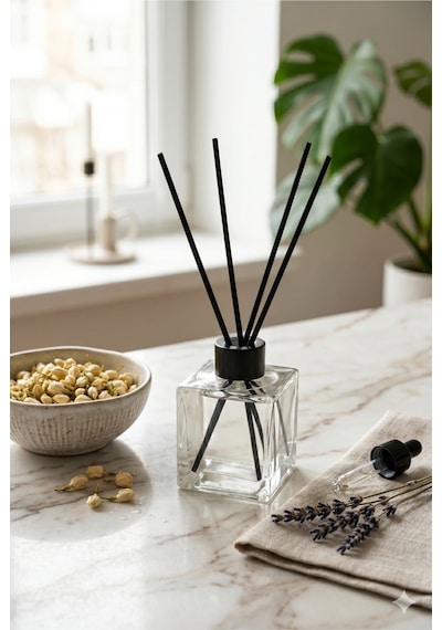 Beyaz Lotus Çubuklu Oda Kokusu 100 Ml - Dekoratif Cam Şişe Lüks Ev Parfümü Ve Bambu Çubuklu Difüzör Lotus Çiçeği Beyaz Lotus Çubuklu Oda Kokusu 100 Ml - Dekoratif Cam Şişe Lüks Ev Parfümü Ve Bambu Çubuklu Difüzör Lotus Çiçeği