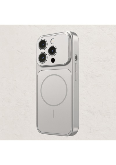 Ag Glass Apple Uyumlu iPhone 14 Pro Max Telefon Kılıfı Silver