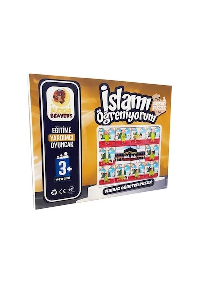 Moon Beavers İslamı Öğreniyorum Puzzle Serisi - Erkek Namaz 83014,okula Din Kültürü Katkı Sağlayan Puzzle Oyuncak