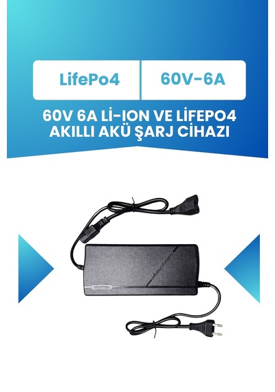 60v Lifepo₄ Batarya İçin 60v Uzun Ömürlü Akıllı Şarj Aleti 73v. 6a 20s Lifepo₄