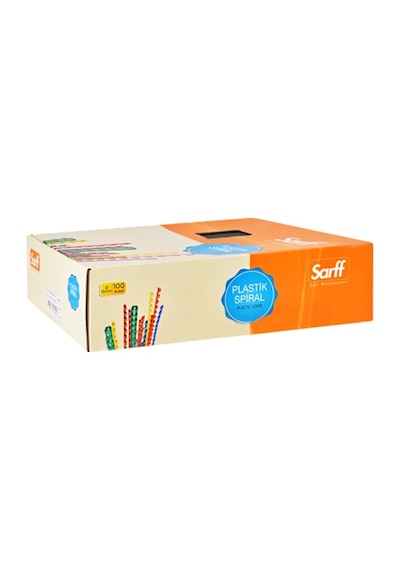 Sarff 16mm.kırmızı Delux Plastik Spiral 100 Adet
