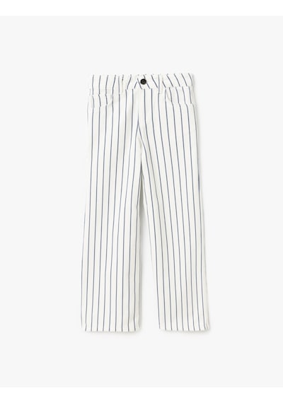 Koton Pamuklu Çizgili Bol Paça Denim Pantolon Lacivert Çizgili 5skg40068ad 7s2 Lacivert Koton Pamuklu Çizgili Bol Paça Denim Pantolon Lacivert Çizgili 5skg40068ad 7s2 Lacivert