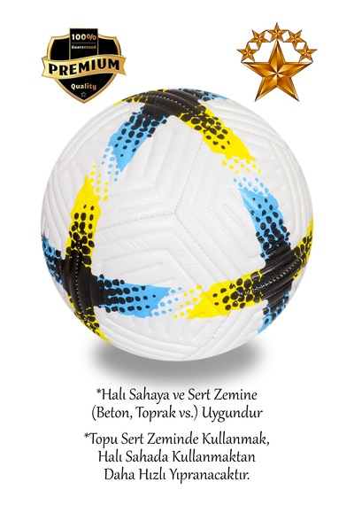 Alastor Profosyonel Futbol Topu Dizllik Ve Pompa Beyaz - Siyah