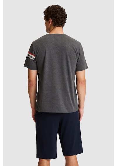 U.s. Polo Assn. Erkek Antrasit Melanj Pijama Takım 50326131-vr081