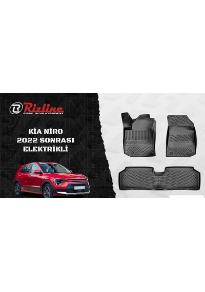 Rizline Kia Niro Elektirikli 2022 Sonrası 3D Havuzlu Paspas