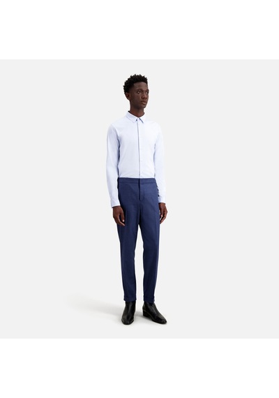 The Kooples Erkek Baskılı Mavi Yün Karışımlı Pantolon