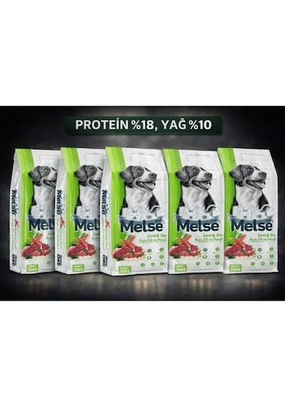 Melse Kuzu Etli Pirinçli Köpek Maması 15 Kg %18 Protein %10 Yağ, Sağlıklı Ve Dengeli Beslenme