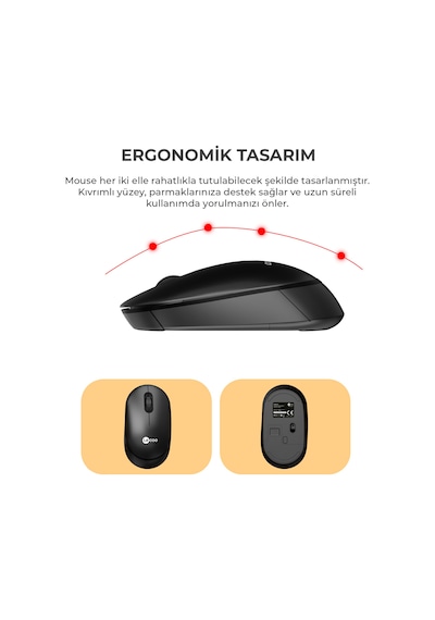 Lecoo KW210 Kablosuz Türkçe Q Klavye & Mouse Set