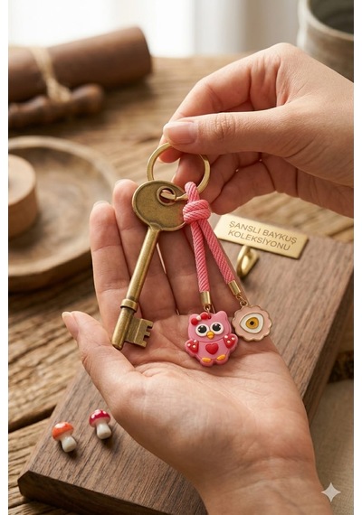 Pembe Anahtarlık Açık Pembe