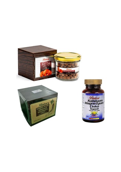Balen Reishi +Kırmızı Kore Gınseng+Kalsiyum Magnezym Çinko