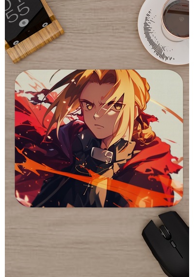 Fullmetal Alchemist Brotherhood Anime V2 - 22x18 Gaming Kauçuk Kaymaz Taban Mouse Pad Fare Altlığı