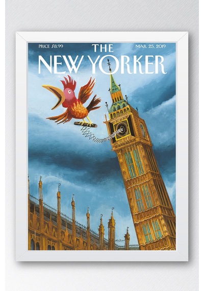 The New Yorker Çerçeveli Tablo March 25 2019