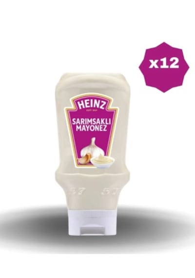 Heinz Sarımsaklı Mayonez 400 Gr X 12 Adet