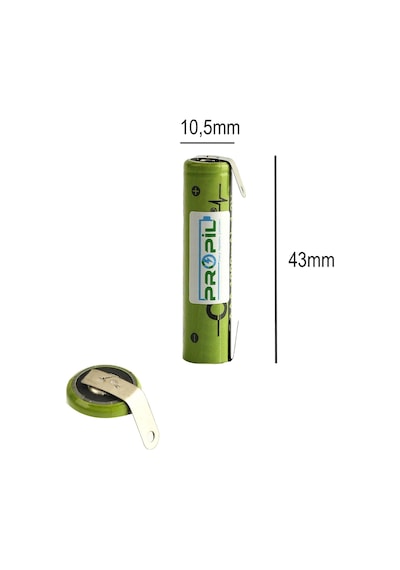 1.2 V 1000 Mah Ince Kalem Aaa Şarjlı Traş Makinası Pili
