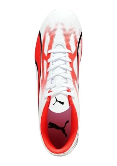 Puma Ultra Play Fg/ag Erkek Krampon 10742301 Profesyonel Futbol Ayakkabısı Beyaz - Kırmızı