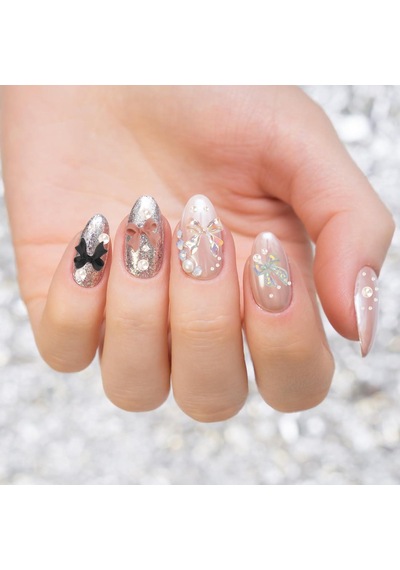 Tırnak Süsleme Charm Nail Art Charm Taşları Fiyonk Dizayn Mix 3d Tırnak Süsleri