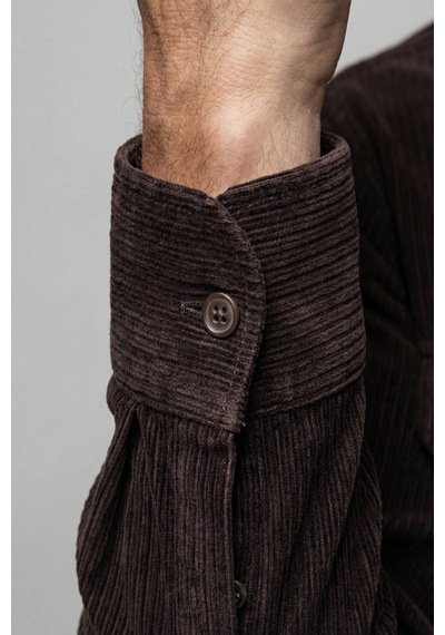 Bisse Regular Fit Kadife Pamuk Koyu Kahve Erkek Gömlek Gmkdf12301300 D12 Koyu-kahve Bisse Regular Fit Kadife Pamuk Koyu Kahve Erkek Gömlek Gmkdf12301300 D12 Koyu-kahve