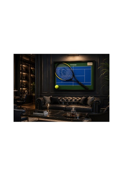 İsme Özel Tenis Tablosu 70x50 Cm 5 Cm Derin Çerçeveli El Yapımı Premium Dekoratif Duvar Tablosu İsme Özel Tenis Tablosu 70x50 Cm 5 Cm Derin Çerçeveli El Yapımı Premium Dekoratif Duvar Tablosu
