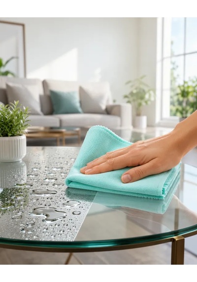 Astraltech Mikrofiber Cam Temizlik Bezi Leke Bırakmaz 30x30 Cm