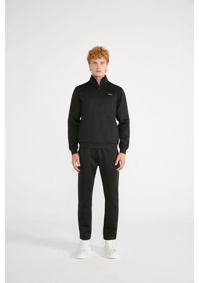 Jepublic Jp Scuba 1/2 Zıp Sweatshırt Siyah