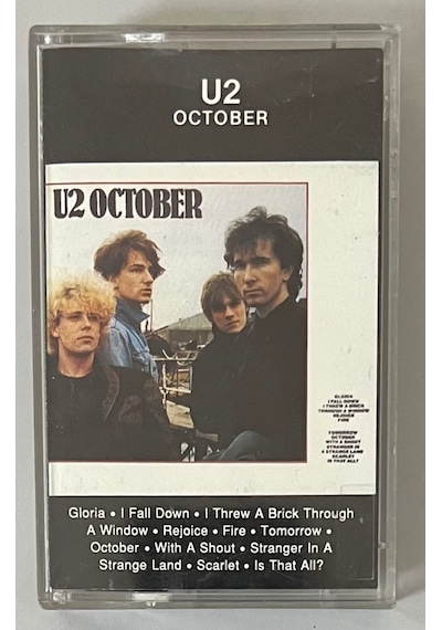 U2 October Kaset Orjinal Dönem Kağıt Baskı