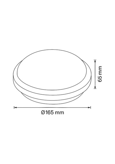 Horoz Artos 15w Yuvarlak Siyah Led Nem Su Geçirmez Banyo Bahçe Modern Tavan Lambası Beyaz Işık 6500k Diğer