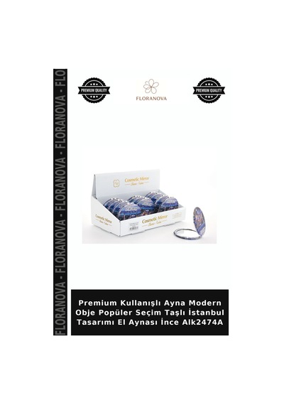 Premium Kullanışlı Ayna Modern Obje Popüler Seçim Taşlı İstanbul Tasarımı El Aynası İnce Alk2474a