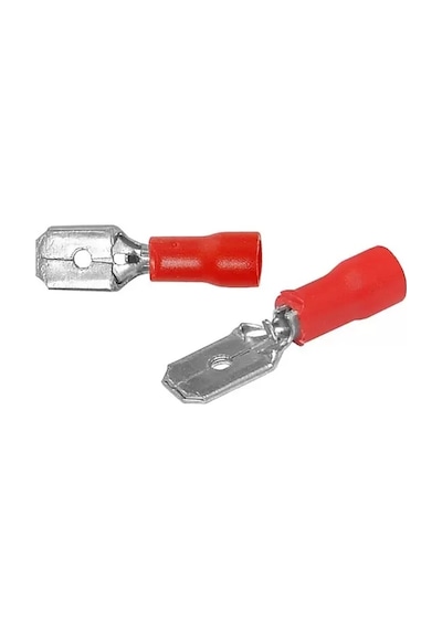Sh Powermaster Pm-39071 0,5-1,5mm2 Kesit 21x6x5mm Soket Kırmızı İzoleli Kablo Pabucu 100'lü Paket Najmaddin
