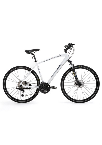 Bisan Trx 8500 Trekking Bisikleti 46cm HS 28" Mat Beyaz - Lacivert