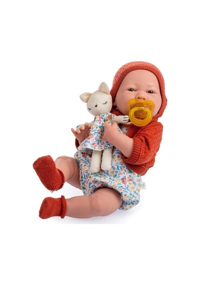 Berenguer Boutique Oyuncak Bebek 38 Cm - Kiremit Hırka Ve Kedili