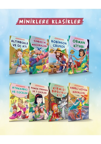 Miniklere Klasikler 10 Kitap Set 1.Sınıflar için