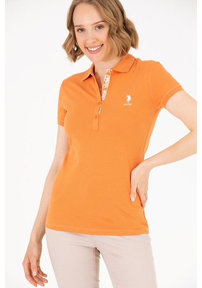 U.S. Polo Assn. Kadın Basic Polo Yaka Tişört 50262698-vr031 Kırmızı