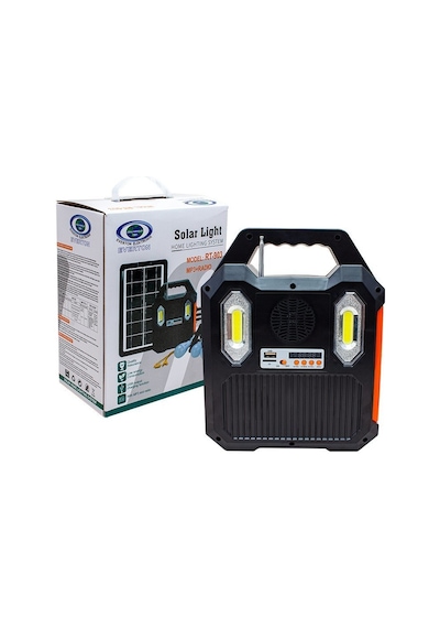 Everton RT-903 Solar Panelli Mp3 Radyo Işıldak Fener Aydınlatma Siyah