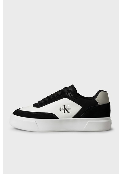 Calvin Klein Logolu Sneaker Ayakkabı Hm0hm0244906x Erkek Ayakkabı Hm0hm02449 06x Siyah-beyaz-gri