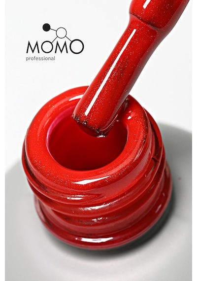 Momo Professional Kalıcı Oje S022 Işıltılı Bayrak Kırmızı 4 Ml