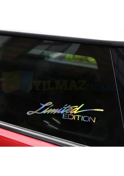 Limited Edition Hologram Oto Sticker Kelebek Cam Araba Etiket Çıkartma Yapıştırma Aksesuar 2 Adet
