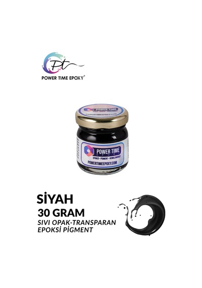 Opak & Transparan Sıvı Pigment Boya / Siyah / Epoksi Için