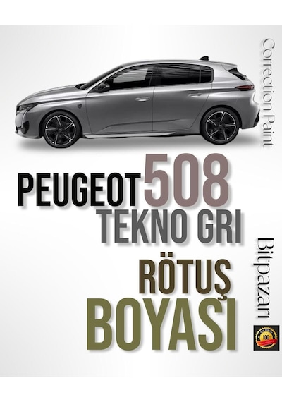 Peugeot 508 Tekno Gri - Kca - Çizik  Fırçalı Rötuş Boyası 20 Ml