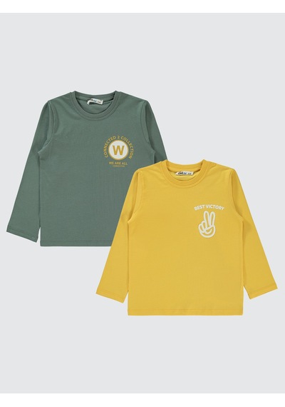 Civil Boys Erkek Çocuk 2'li Sweatshirt 5-13 Yaş Sarı