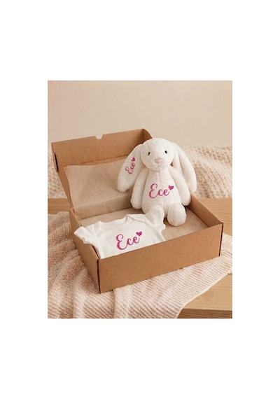 P&m Gift Shop İsme Özel Yenidoğan Bebek Seti Pembe