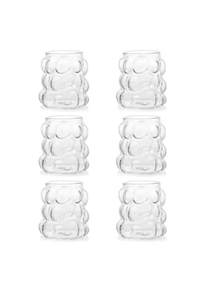 Ayrex Orret Home 75 Ml 6'li Üzüm Bardak Seti, Bubble Bardak, Bulut Bardak, Kahve Yanı Sunum Bardağı, Zarif Ve Şık Diğer