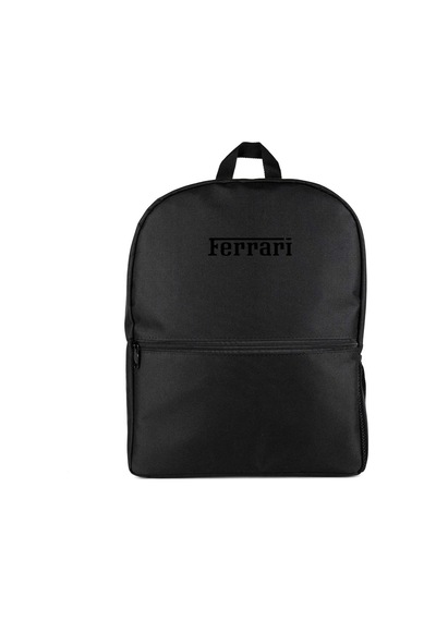 Ferrari Text Black Siyah Sırt Çantası