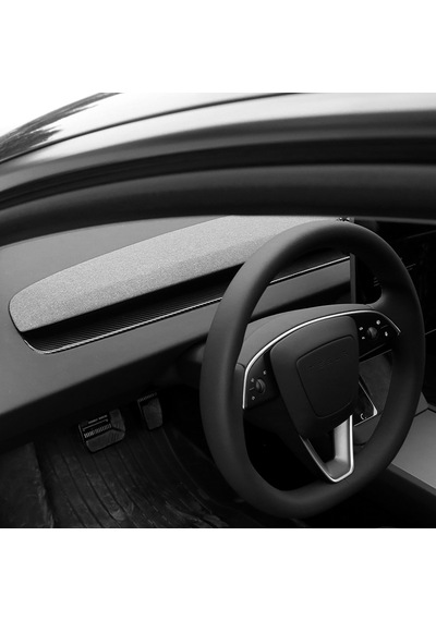 Tesla Model Y Juniper İçin Uyumlu Göğüs Havalandırma Alanı Kaplama 2 Parça Parlak Karbon
