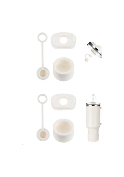 1 Set 3 Parça Bej, Pipet Tıpası 40 Ve 30 Oz Termos İçin Sızdırmaz Seti,bej