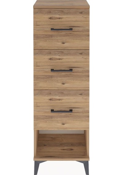 Arges Dolap 3 Çekmeceli 44x30x134 Çam-çam Atlas Çam