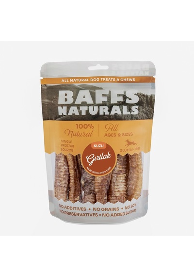 Baffs Naturals Kuzu Gırtlak Doğal Çiğnemelik Köpek Ödül Maması 100 G