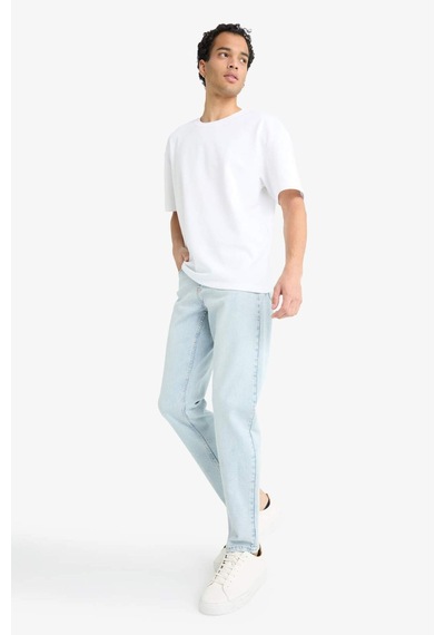 Defacto Slım Tapered Fıt Dar Paça Jean Pantolon F2324AX25SP Mavi